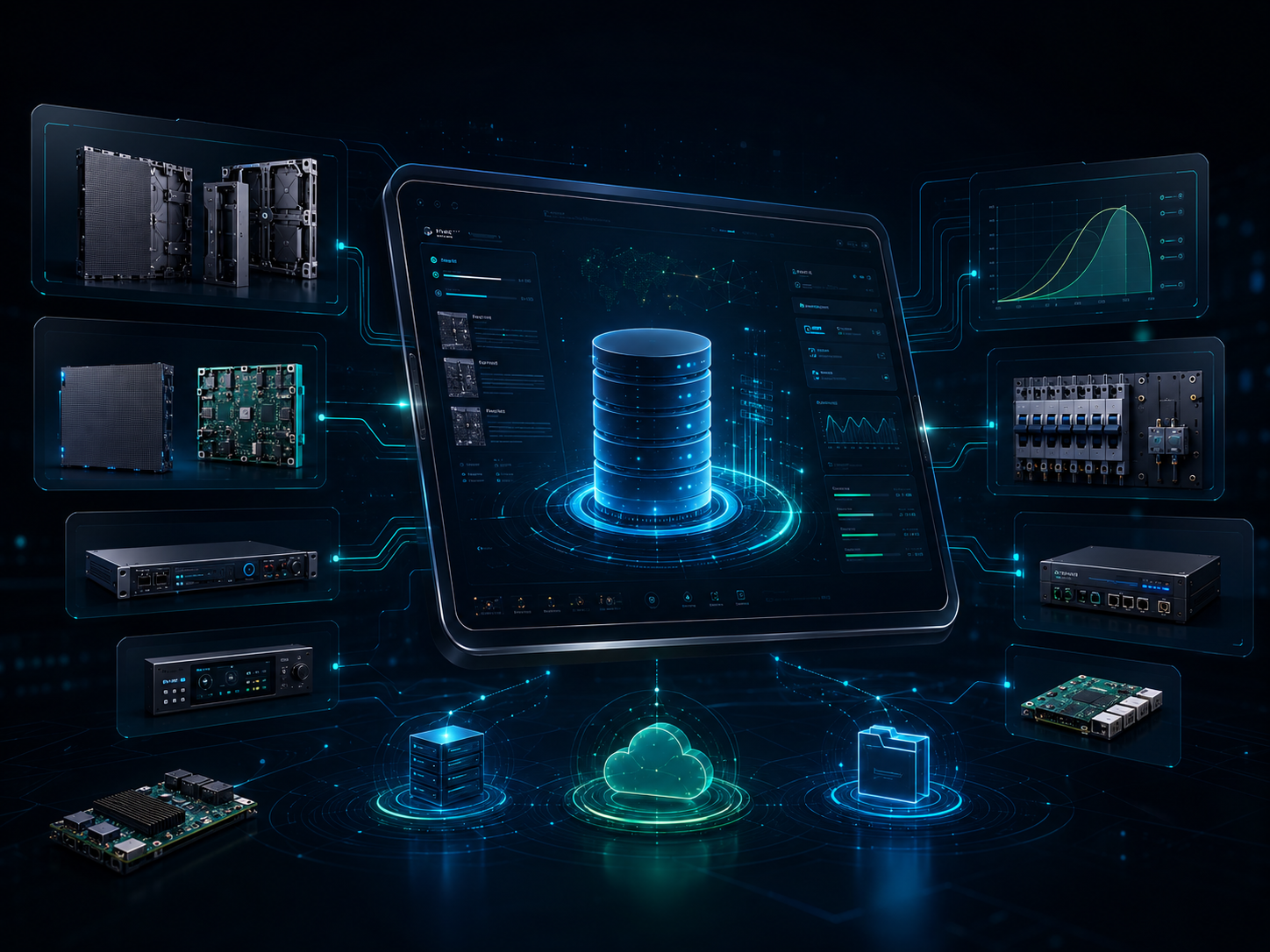 LEDMETER universal hardware database visualization