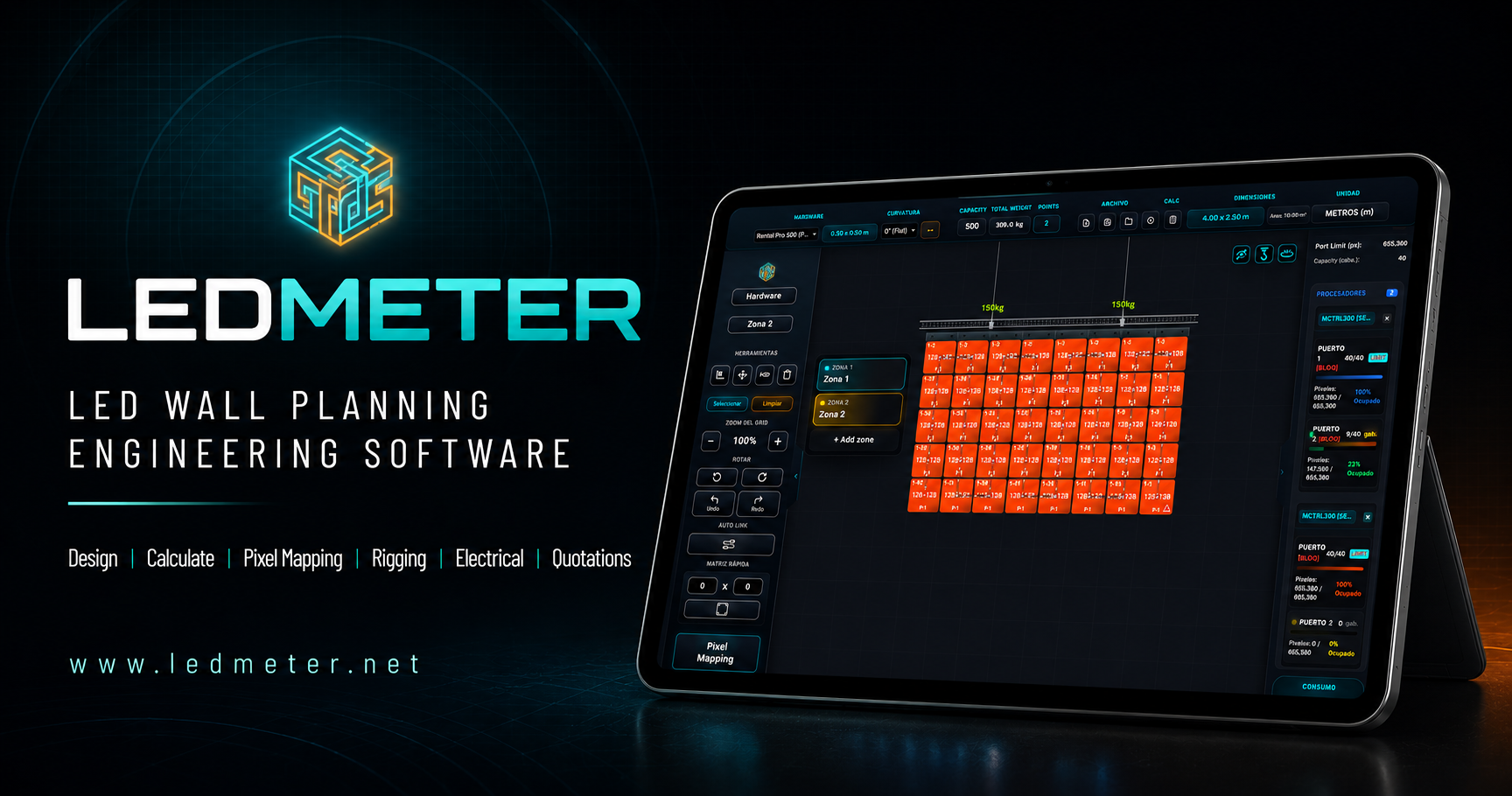 LEDMETER | Ingeniería y planificación profesional de pantallas LED